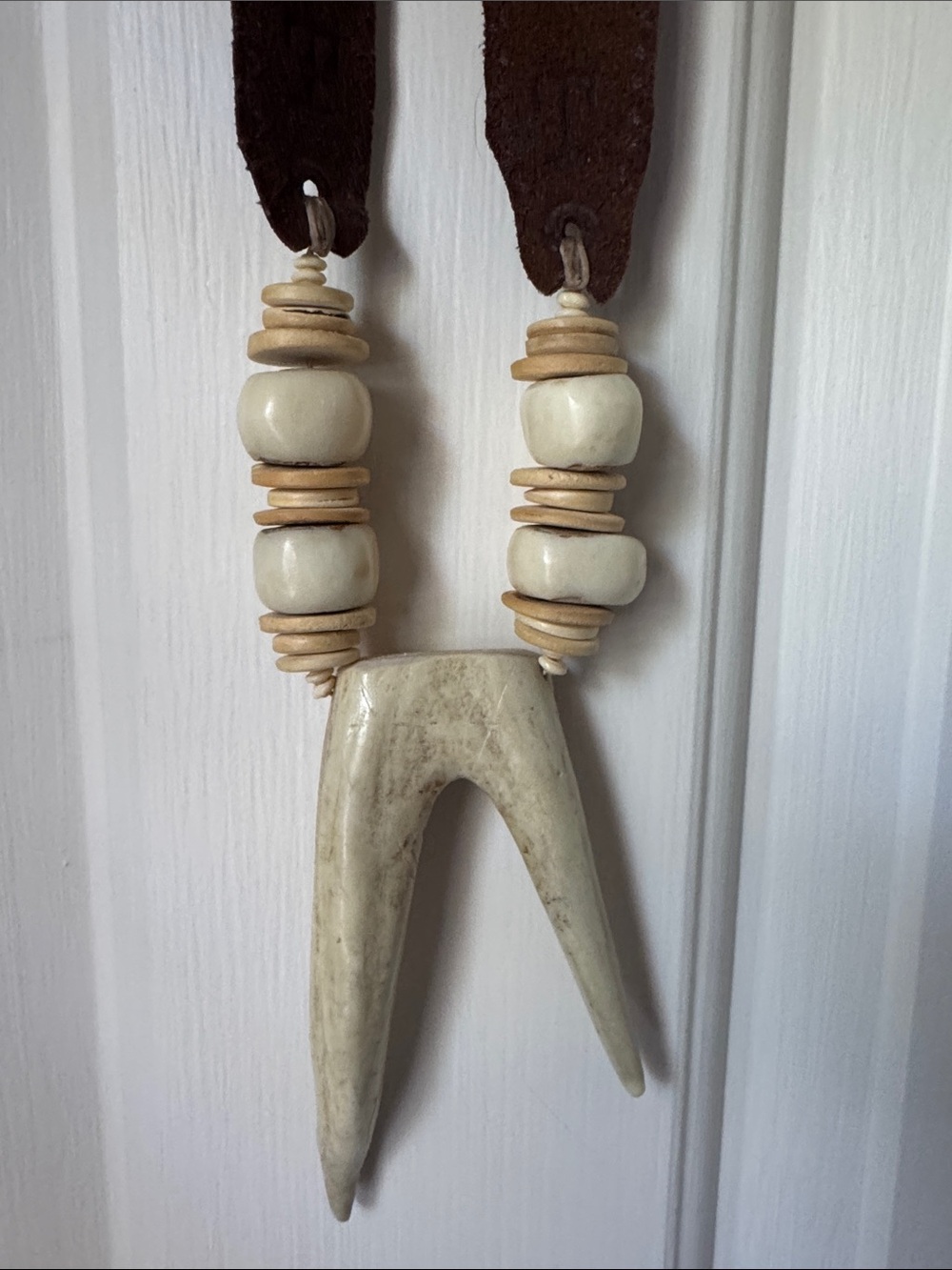 Twine and Twig Antler Necklace